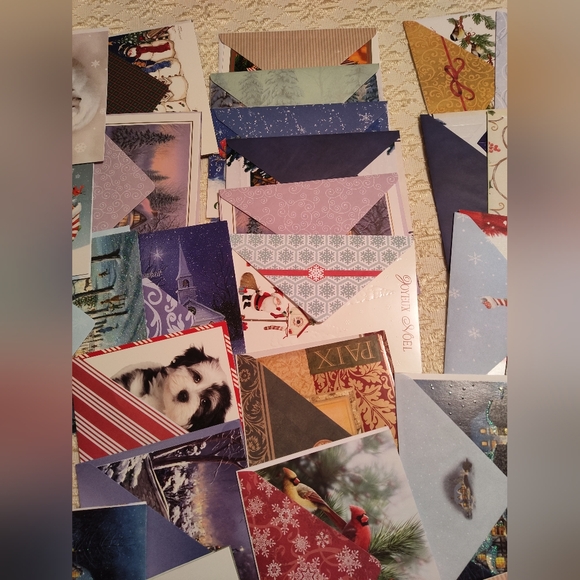 Bundle of 50 French written Christmas cards - Picture 5 of 8